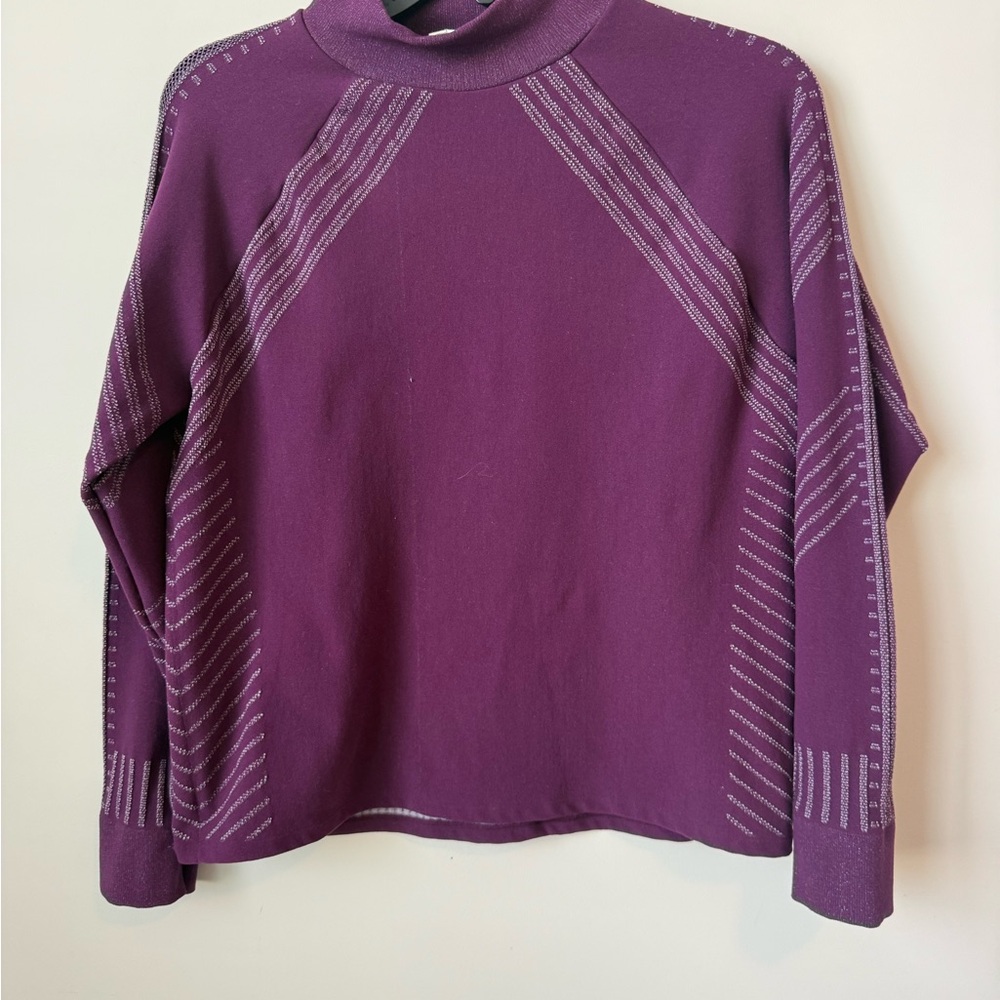 Fabletics Purple deco sculptknit size 3X top women’s - Picture 2 of 6